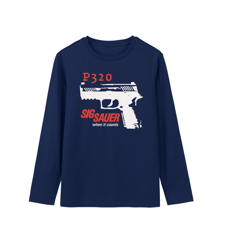 SIG SAUER P320 Graphic T-Shirt - Retro Tactical Firearm Heritage Oversized Tee