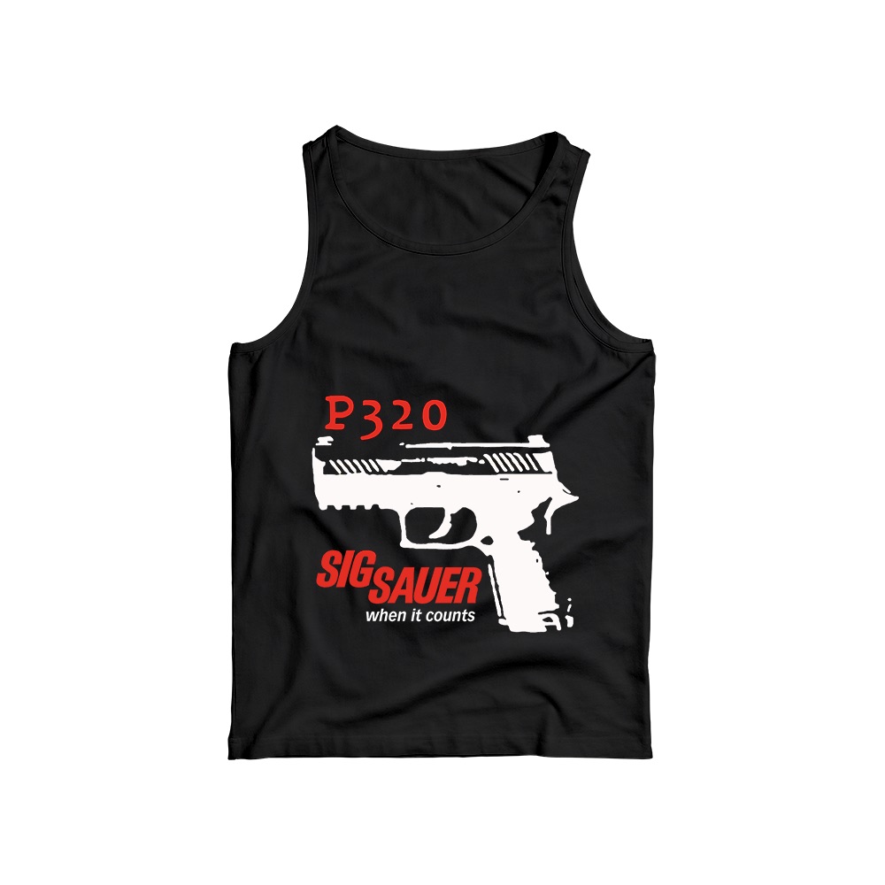 SIG SAUER P320 Graphic T-Shirt - Retro Tactical Firearm Heritage Oversized Tee