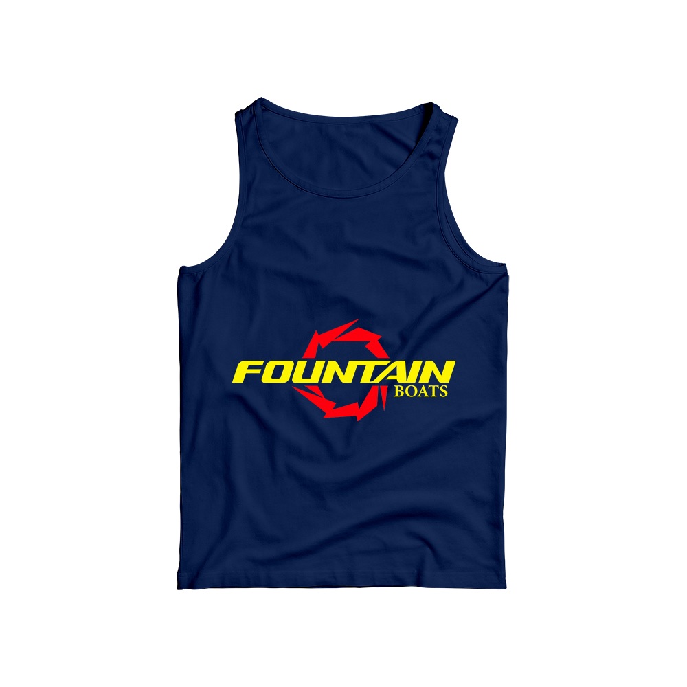 Fountain Powerboats Logo Graphic T-Shirt - Retro Marine Racing Oversized Tee
