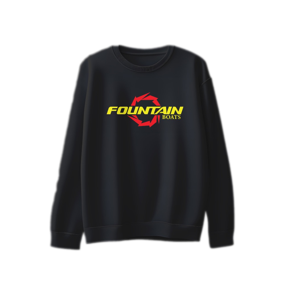 Fountain Powerboats Logo Graphic T-Shirt - Retro Marine Racing Oversized Tee