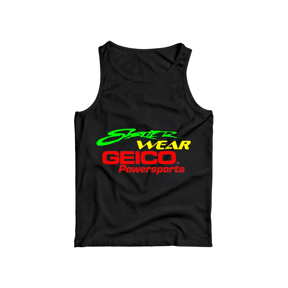 GEICO Powersports Shaver Wear Graphic T-Shirt - Retro Motorsport Oversized Tee