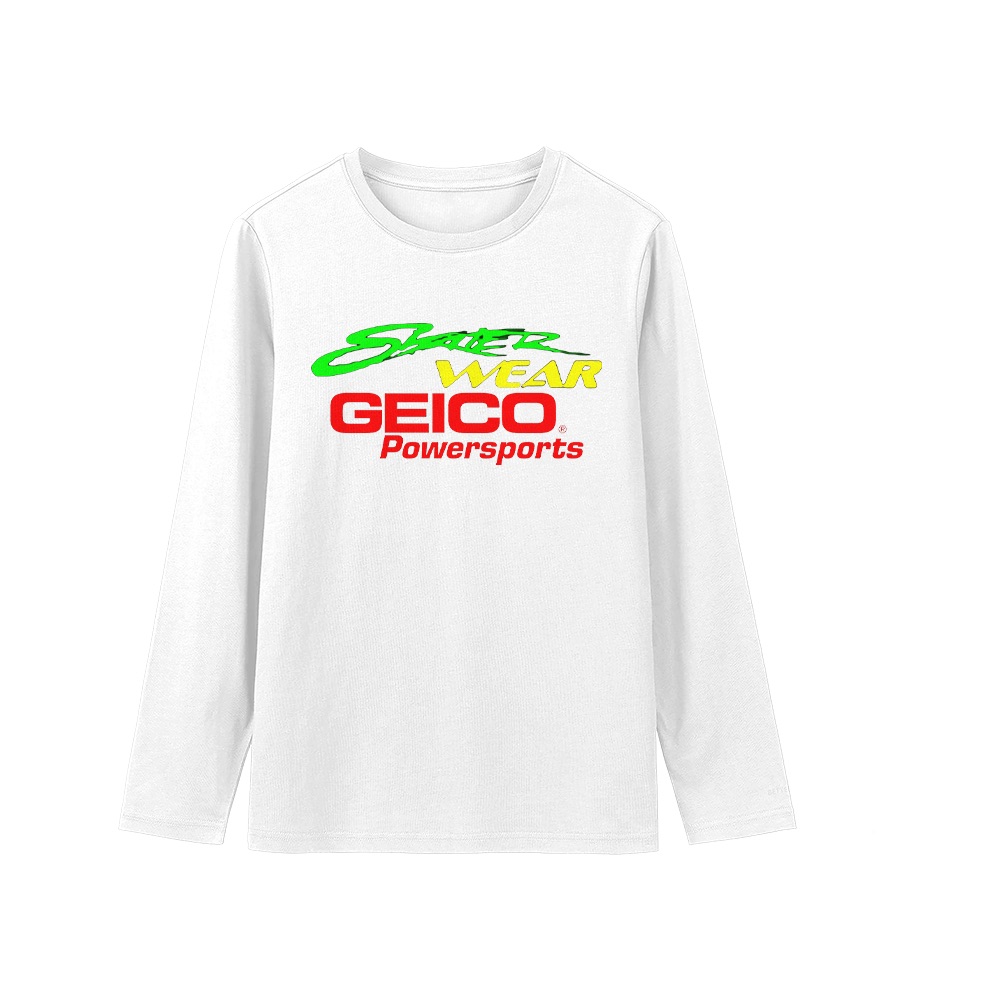 GEICO Powersports Shaver Wear Graphic T-Shirt - Retro Motorsport Oversized Tee