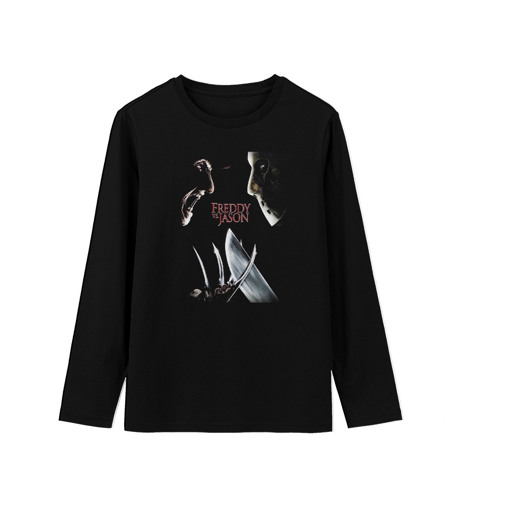 Freddy vs. Jason Graphic T-Shirt - Retro Horror Cinema Oversized Tee