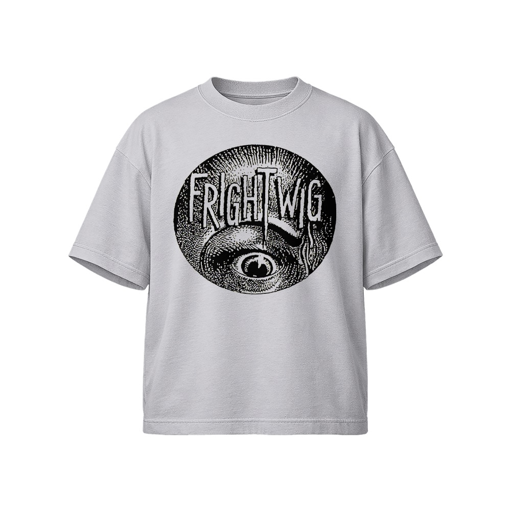 Frightwig Circular Eye Graphic T-Shirt - Retro Feminist Punk Rock Oversized Tee