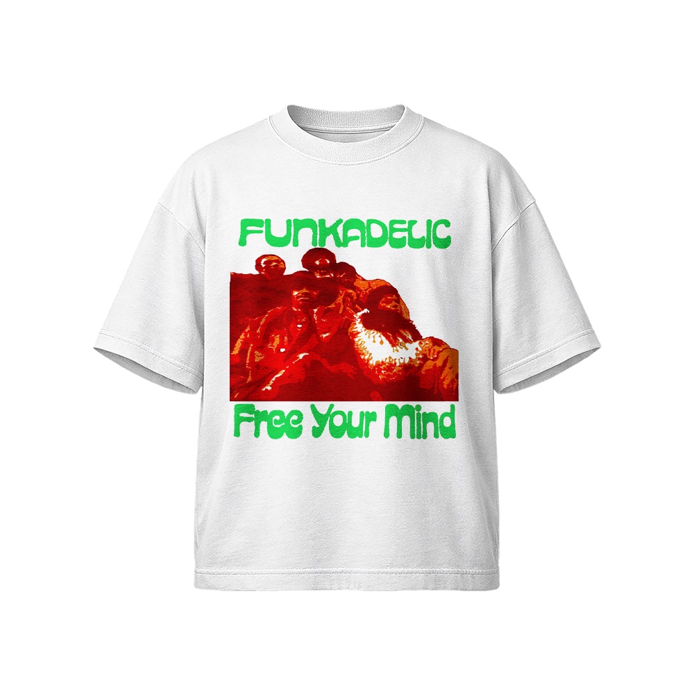 Funkadelic Free Your Mind Graphic T-Shirt - Retro Psych Funk Oversized Tee