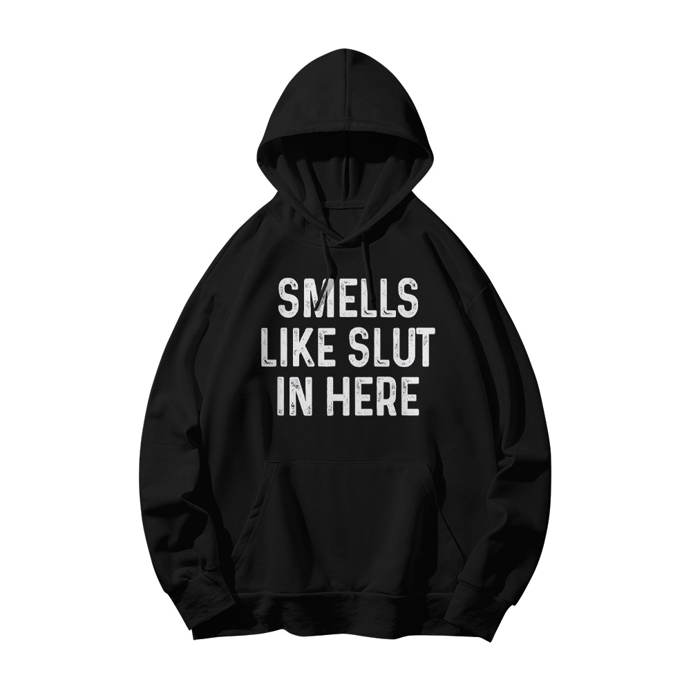 Smells Like Slut In Here Graphic T-Shirt - Retro Edgy Novelty Oversized Tee