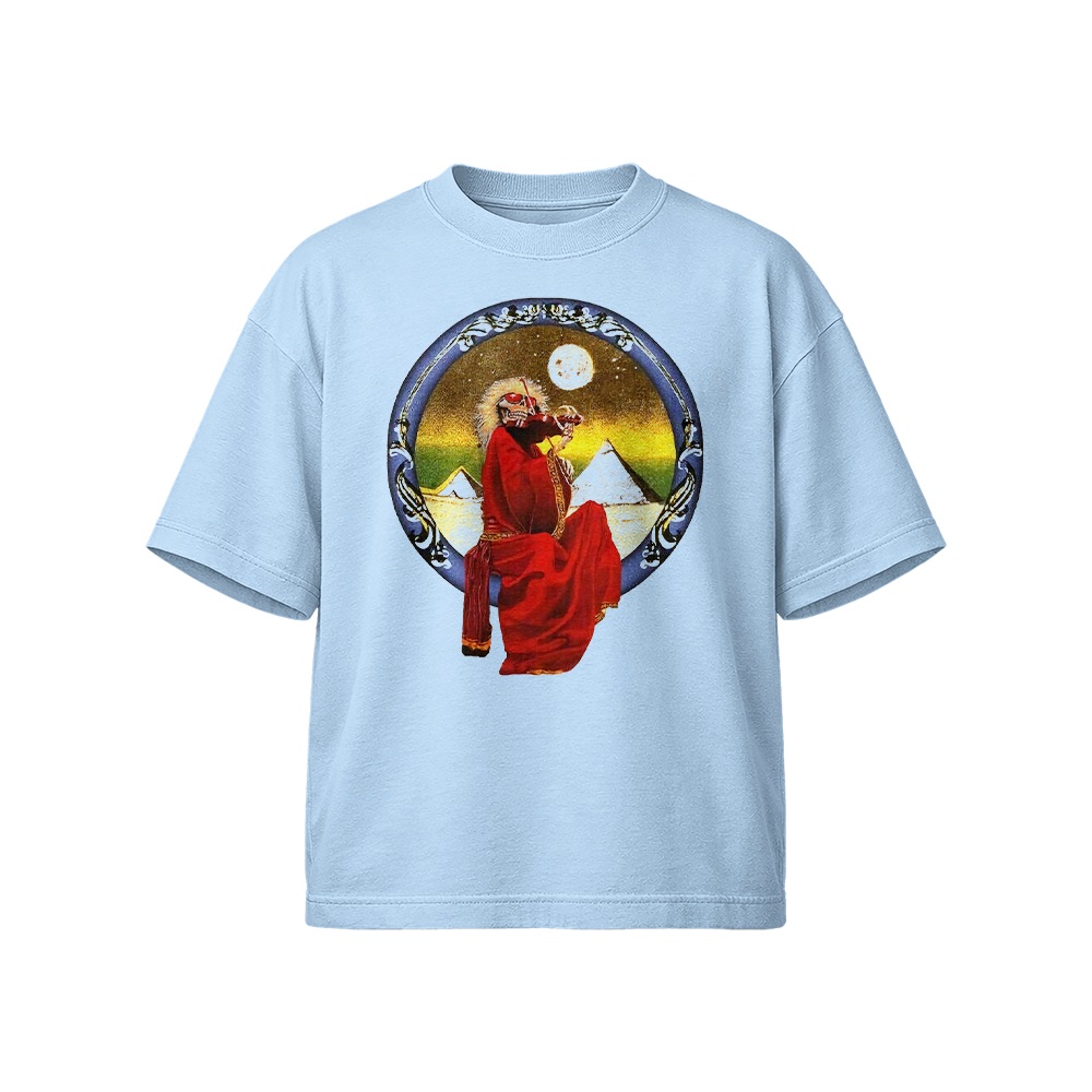 Grateful Dead Blues for Allah Graphic T-Shirt - Retro Psychedelic Rock Oversized Tee