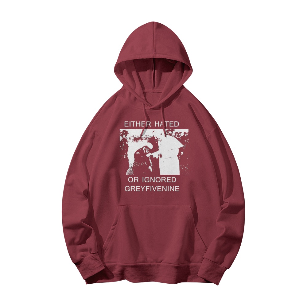 Either Hated Or Ignored Graphic T-Shirt - Retro Underground Rap Oversized Tee