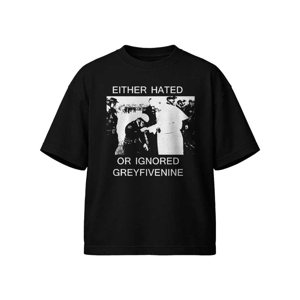 Either Hated Or Ignored Graphic T-Shirt - Retro Underground Rap Oversized Tee