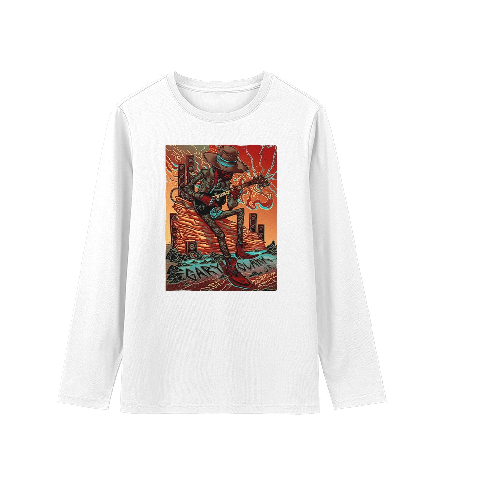 Gary Clark Jr. Red Rocks Concert Graphic T-Shirt - Retro Blues Rock Oversized Tee