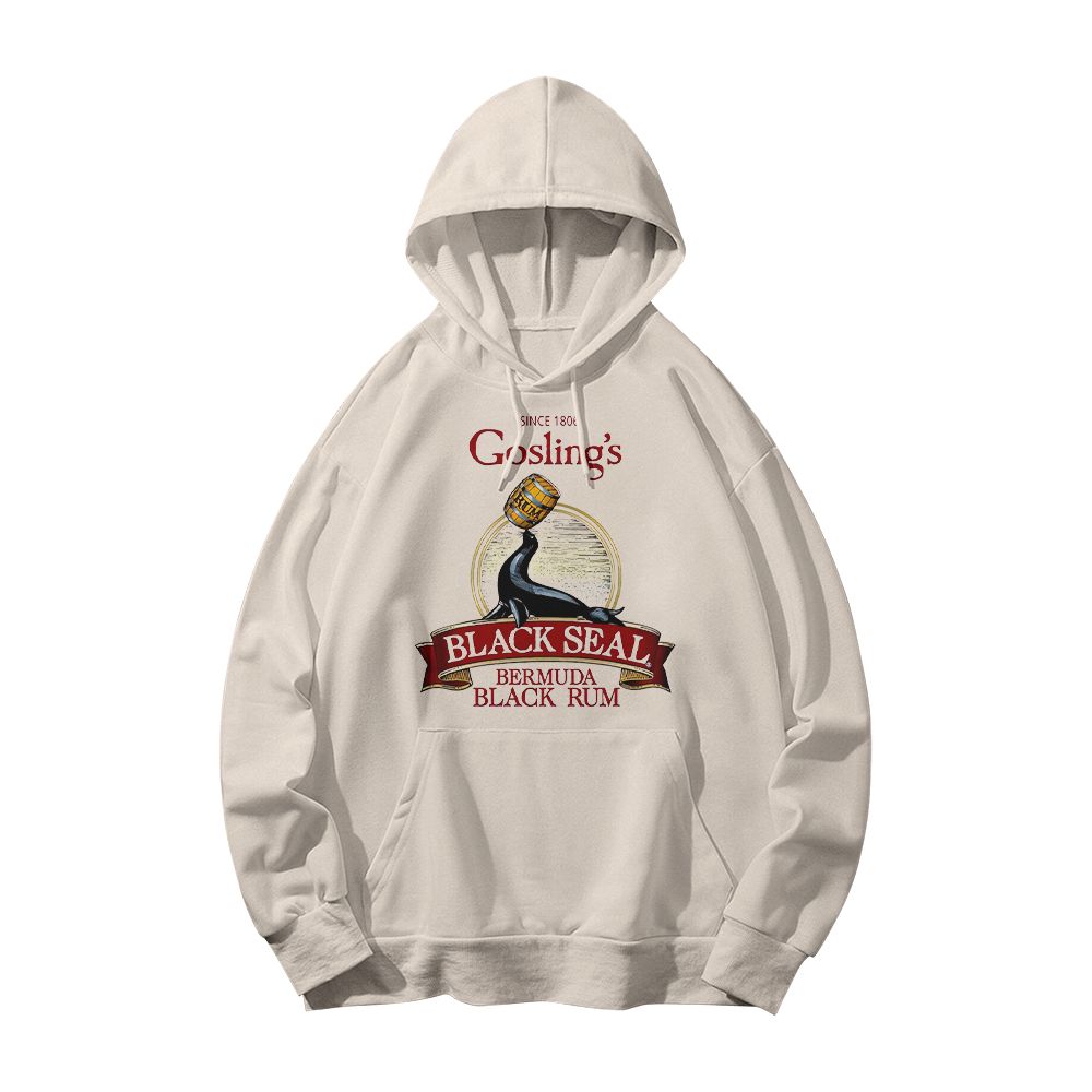 Gosling's Black Seal Rum Graphic T-Shirt - Vintage Bermuda Black Rum White Oversized Tee