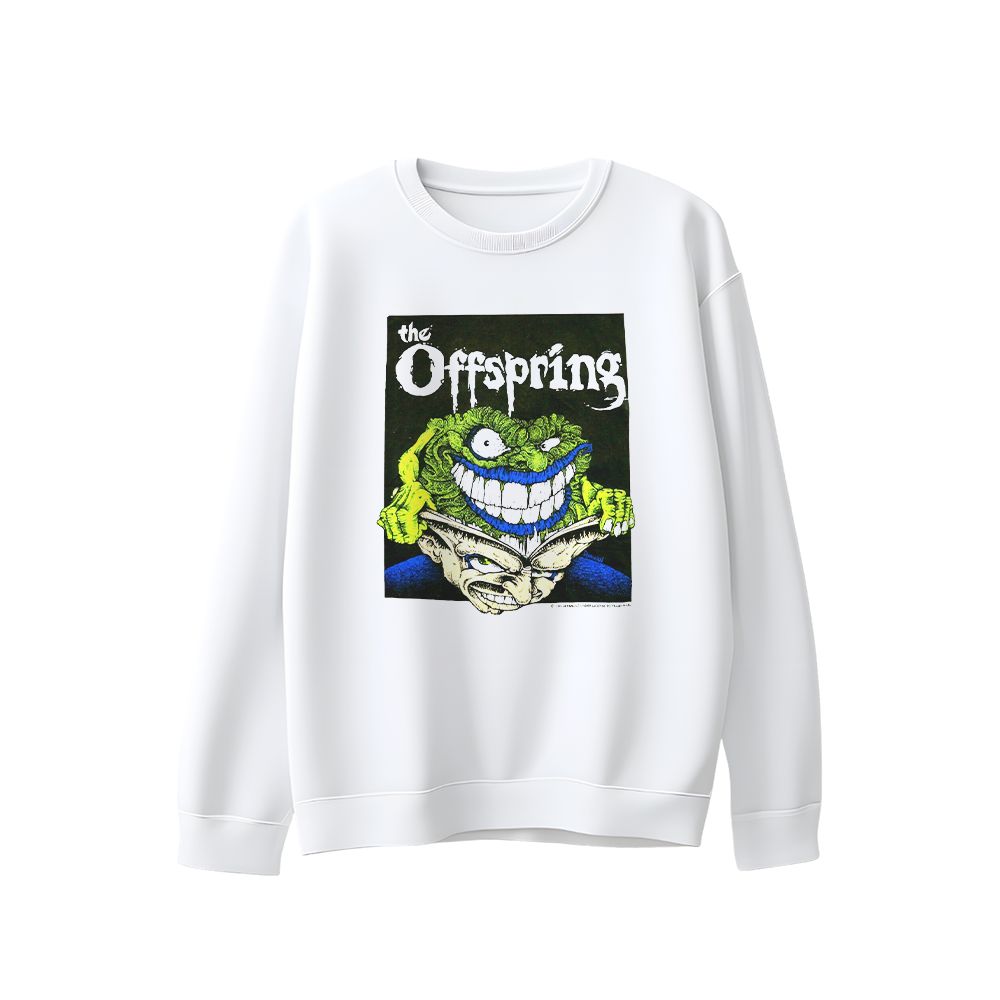 The Offspring Vintage Graphic T-Shirt - 90s Punk Rock Music White Oversized Tee