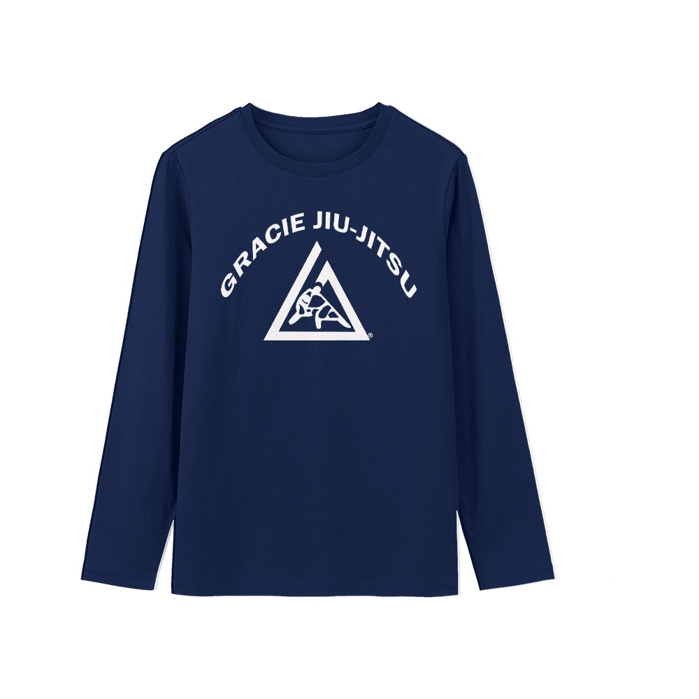 Gracie Jiu-Jitsu T-Shirt – Vintage Martial Arts Triangle Graphic Tee