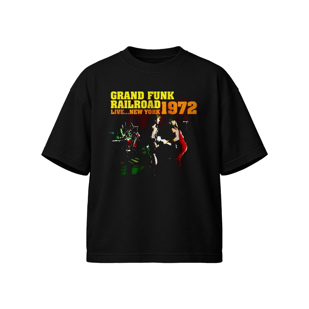 Grand Funk Railroad T-Shirt – Vintage 1972 Live New York Rock Graphic Tee