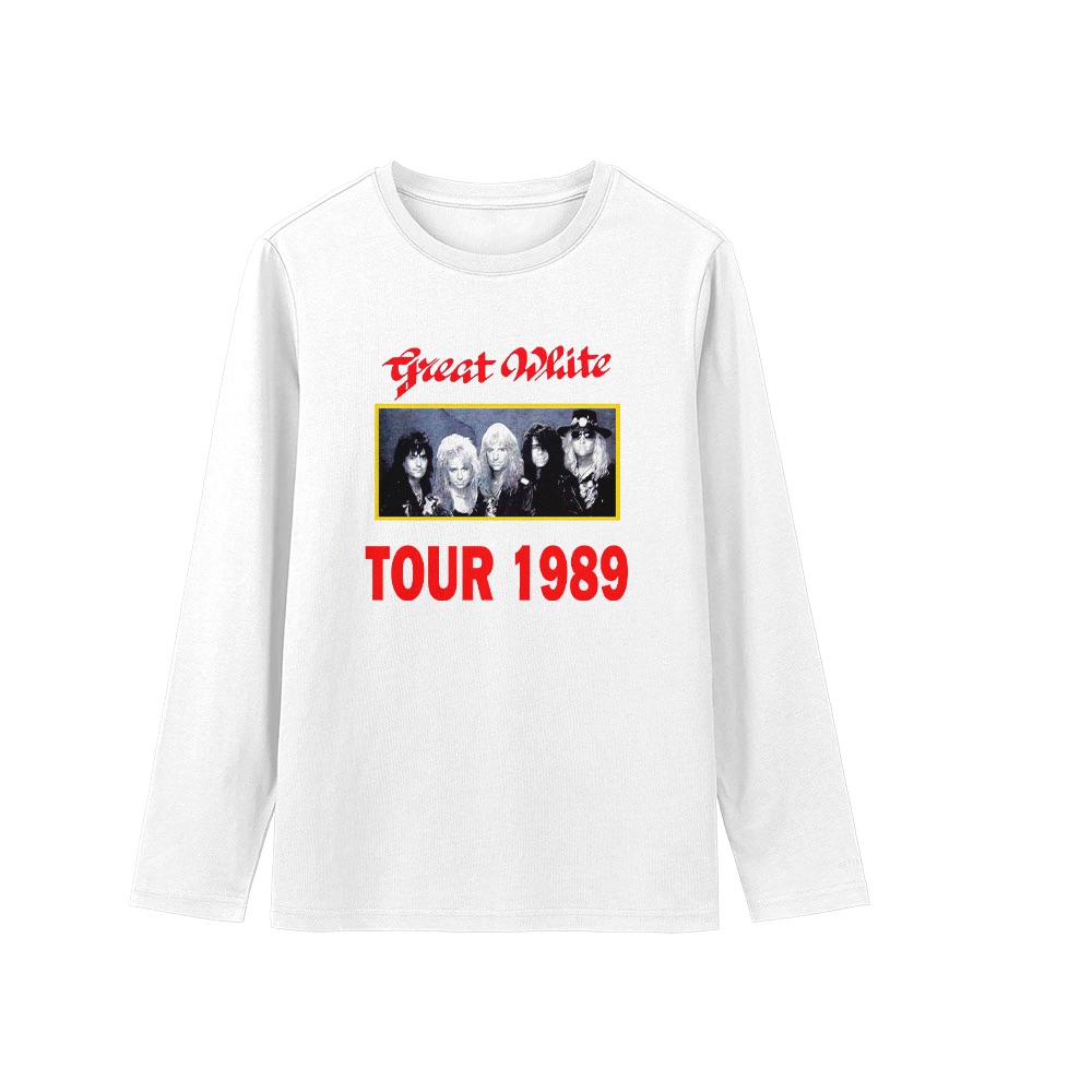 Great White T-Shirt – Vintage 1989 Tour Hard Rock Graphic Tee