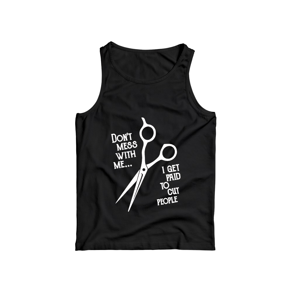 Funny Hairstylist T-Shirt – Vintage Barber Salon Scissors Graphic Tee
