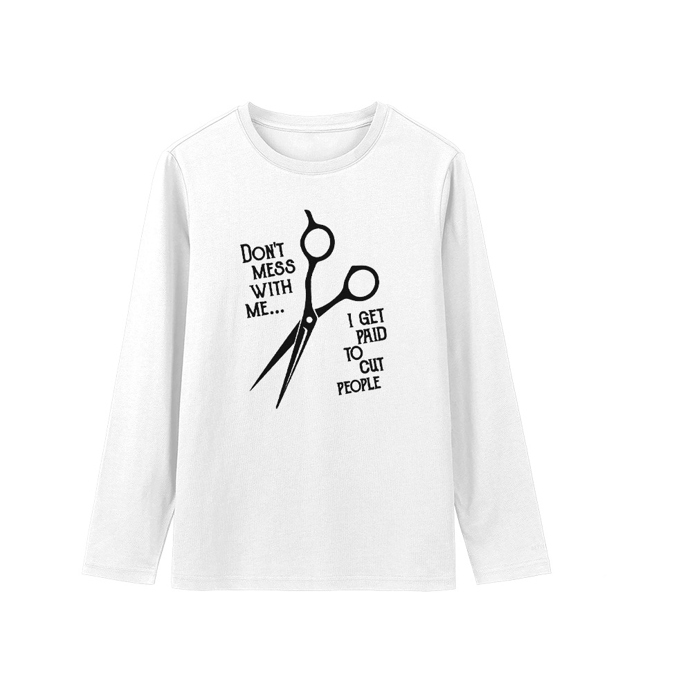 Funny Hairstylist T-Shirt – Vintage Barber Salon Scissors Graphic Tee