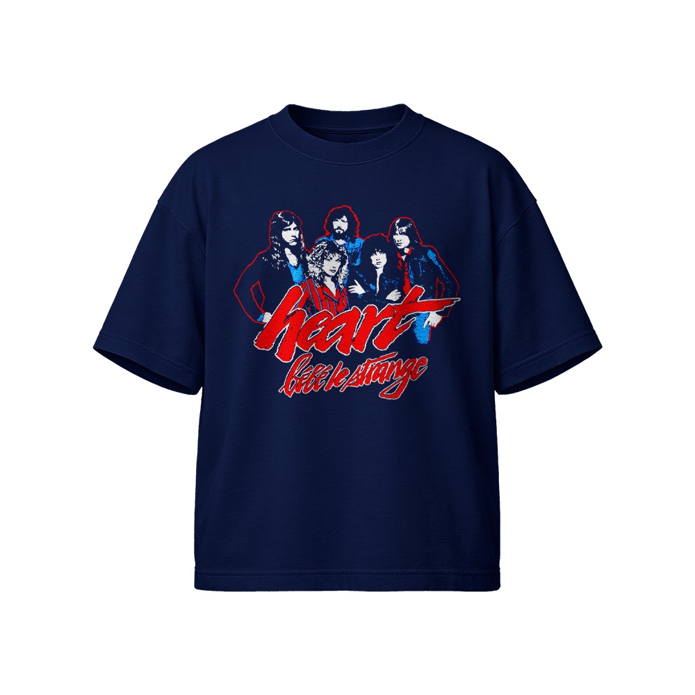 Heart T-Shirt – Vintage Bebe le Strange Classic Rock Band Graphic Tee