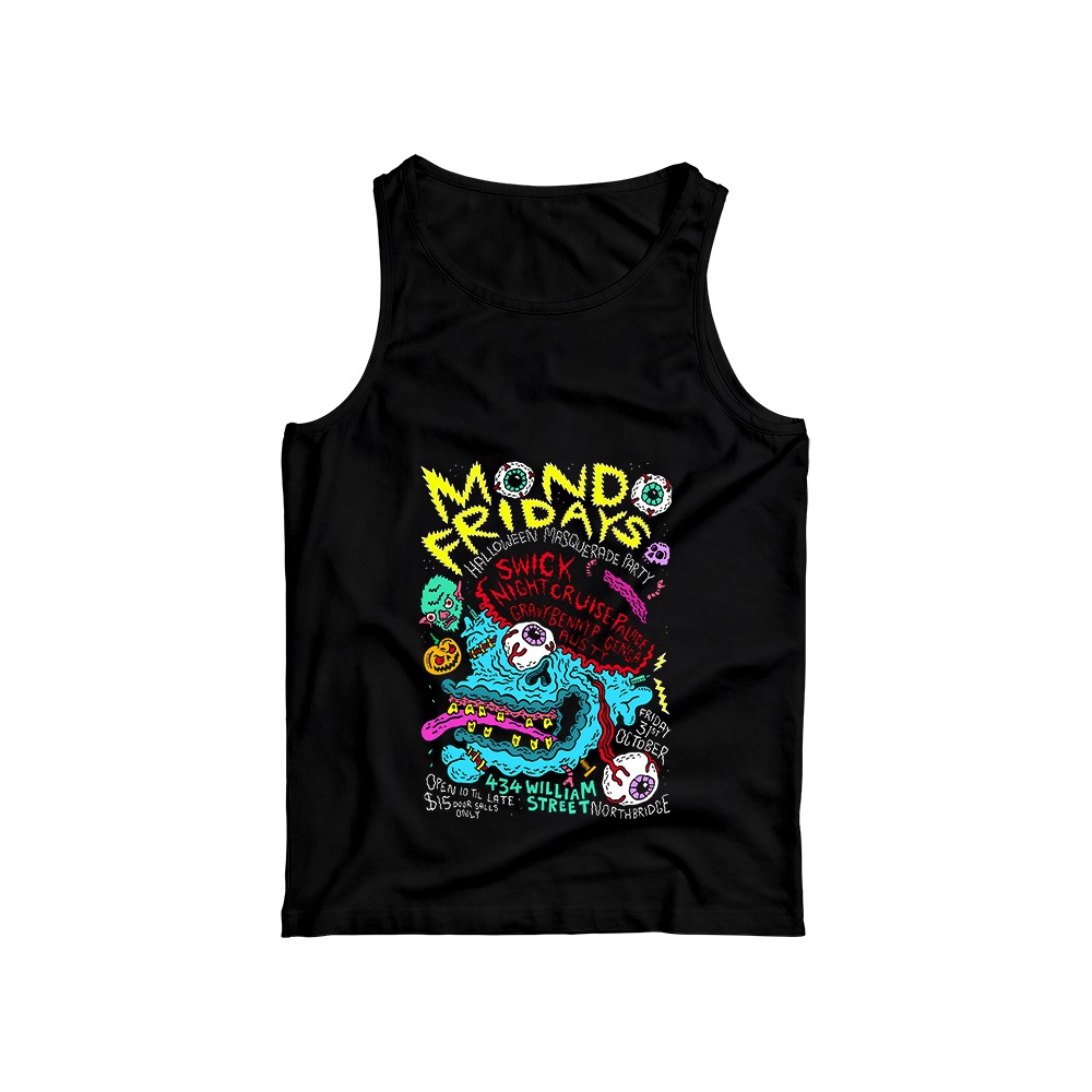 Mondo Fridays T-Shirt – Vintage Halloween Masquerade Party Graphic Tee