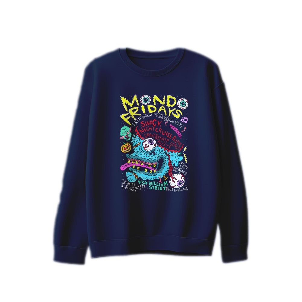 Mondo Fridays T-Shirt – Vintage Halloween Masquerade Party Graphic Tee