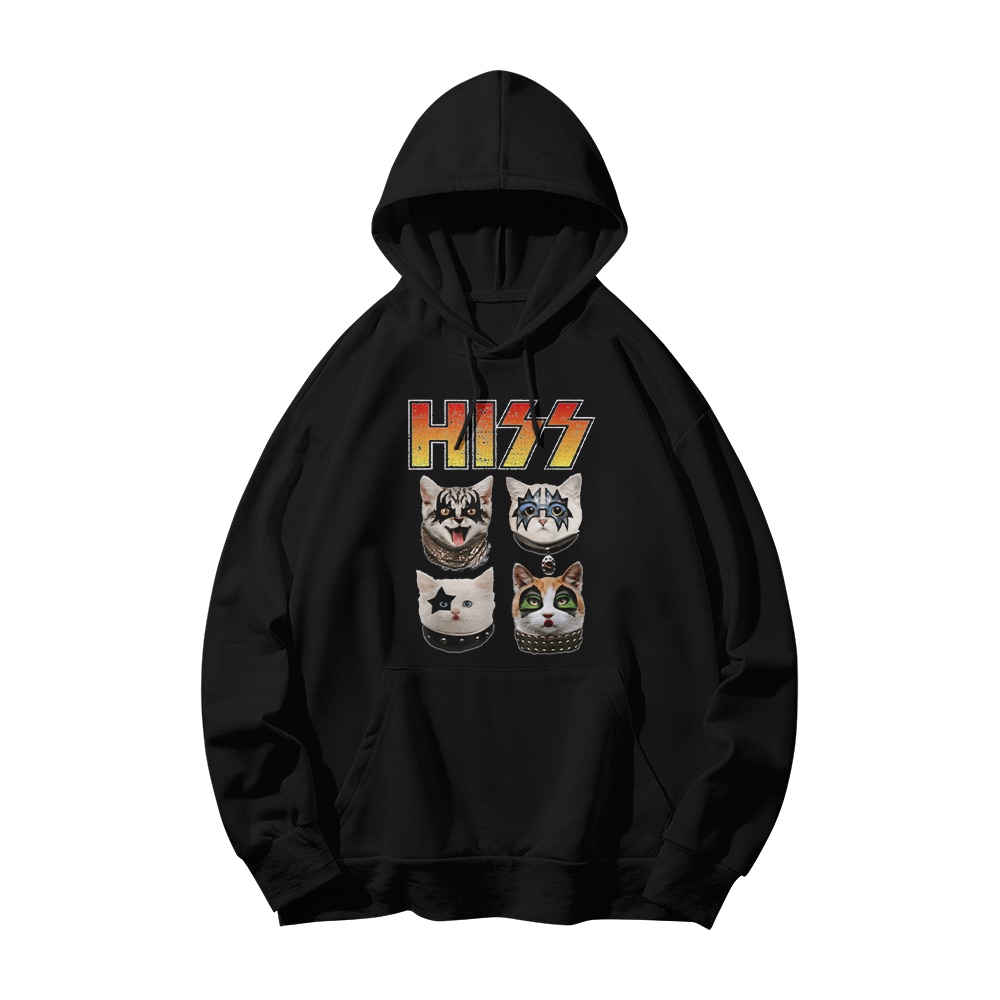 Hiss T-Shirt – Vintage KISS Rock Band Cat Parody Graphic Tee