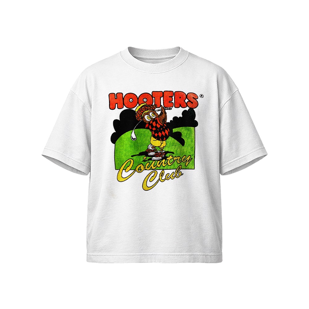 Hooters T-Shirt – Vintage Hooters Country Club Golf Graphic Tee