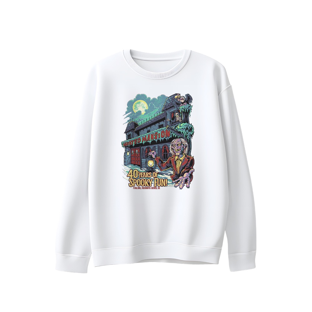 Funland Haunted Mansion T-Shirt – Vintage 40 Years of Spooky Fun Graphic Tee