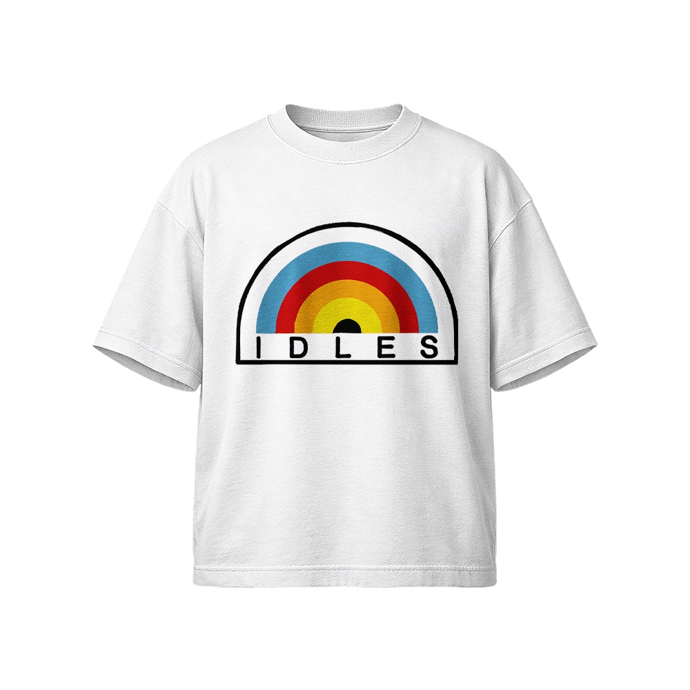 IDLES T-Shirt – Vintage Rainbow British Post-Punk Graphic Tee