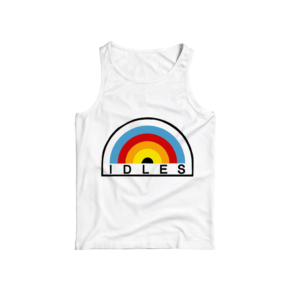 IDLES T-Shirt – Vintage Rainbow British Post-Punk Graphic Tee