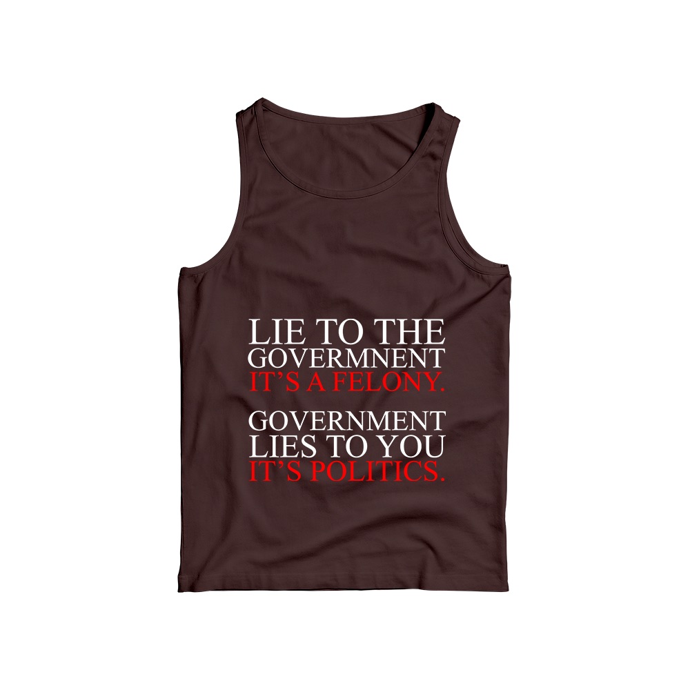 Lie To The Government T-Shirt – Vintage Anti Political Humor Statement Tee