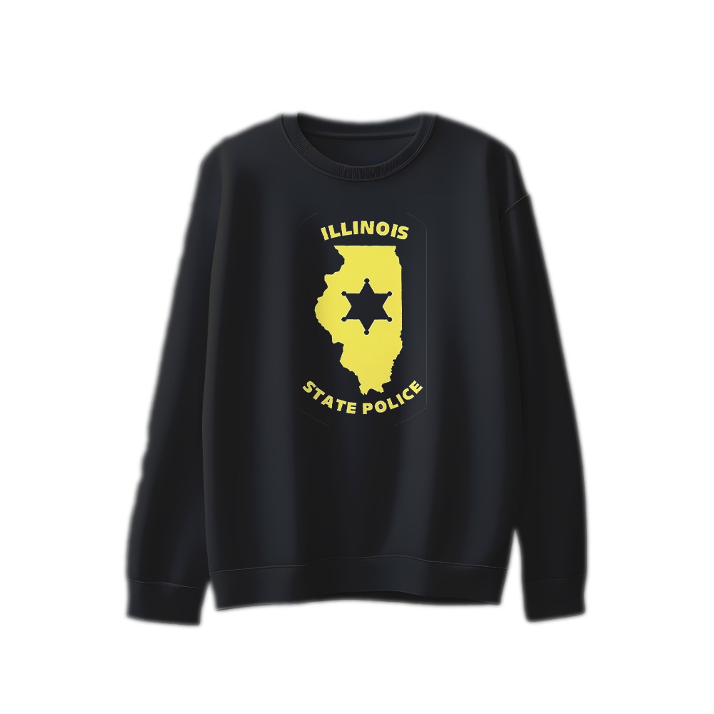 Illinois State Police T-Shirt – Vintage Law Enforcement Insignia Graphic Tee