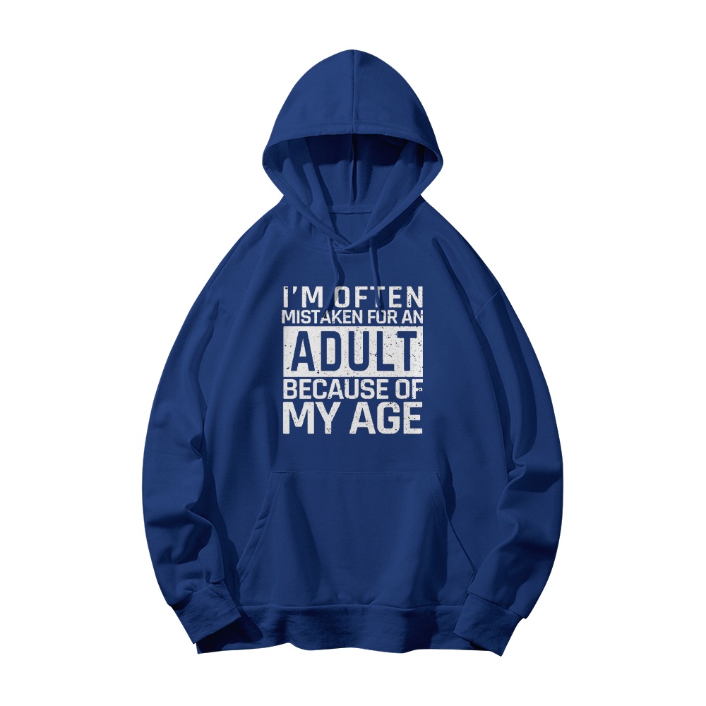 Mistaken For An Adult T-Shirt – Vintage Funny Sarcastic Aging Graphic Tee