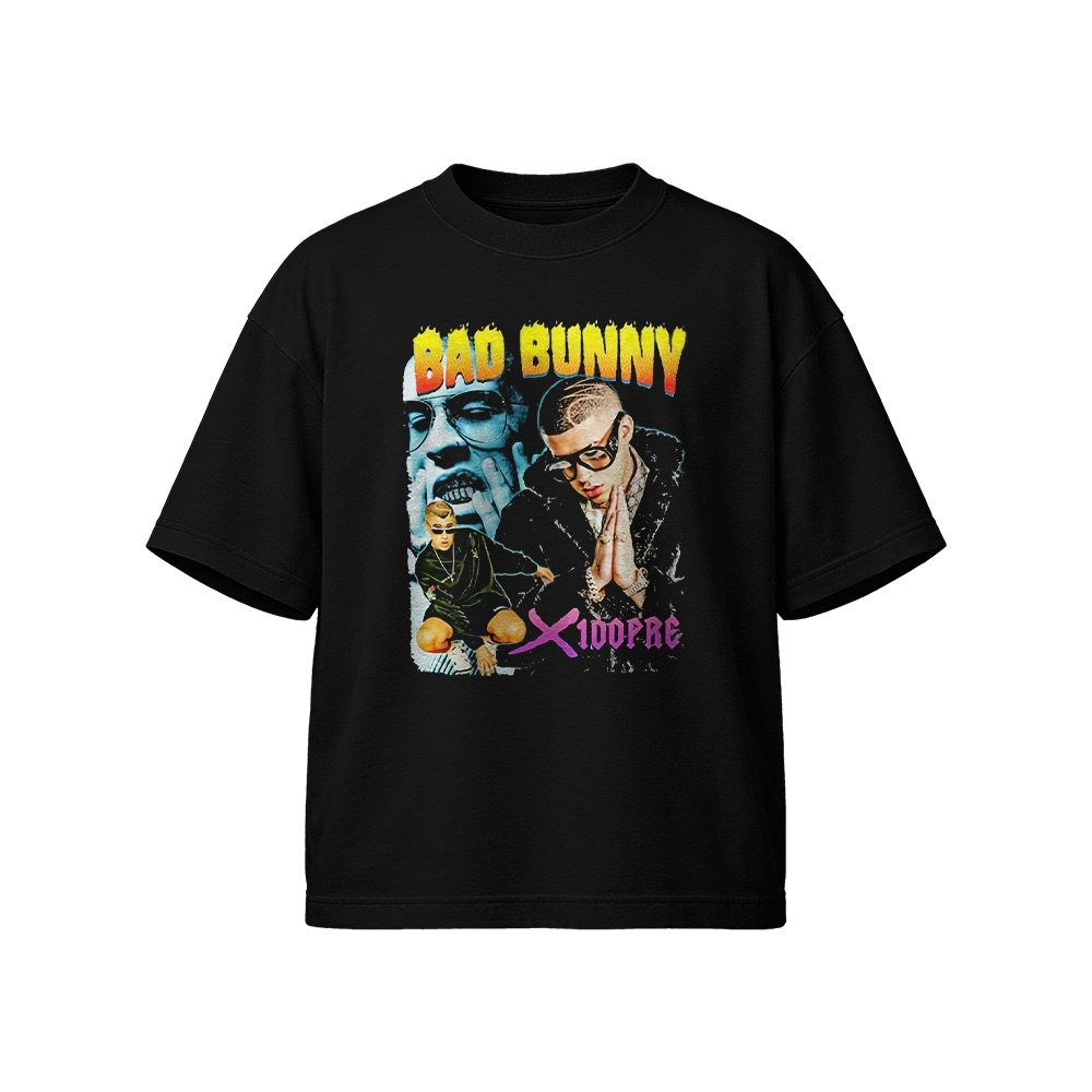 Bad Bunny T-Shirt – Vintage 90s Rap Style X 100PRE Graphic Tee