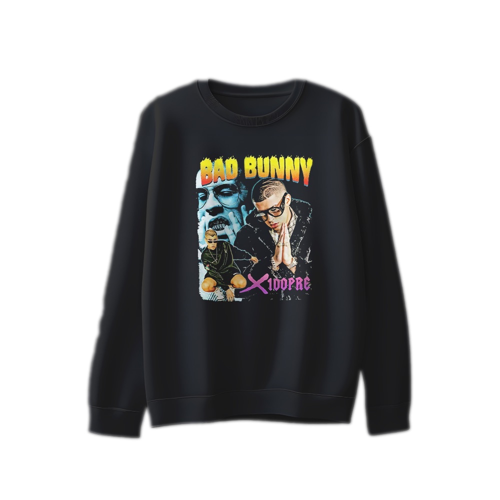 Bad Bunny T-Shirt – Vintage 90s Rap Style X 100PRE Graphic Tee