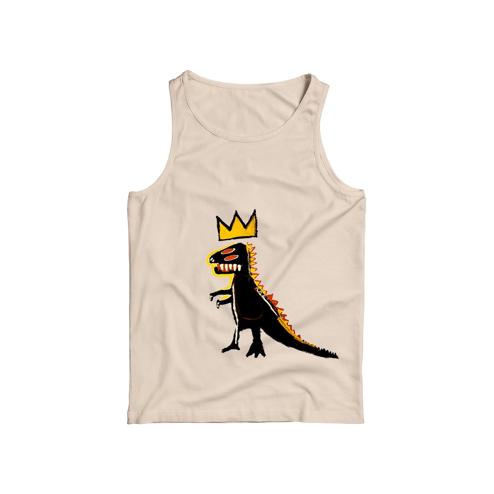 Basquiat T-Shirt – Vintage 80s Pez Dispenser Dinosaur Art Graphic Tee