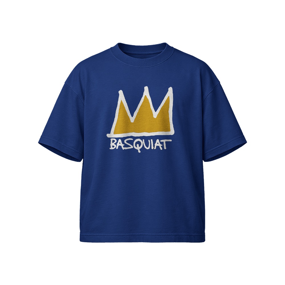 Jean-Michel Basquiat T-Shirt – Vintage 80s Iconic Crown Art Graphic Tee