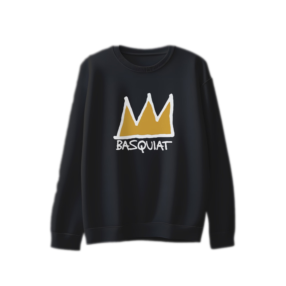 Jean-Michel Basquiat T-Shirt – Vintage 80s Iconic Crown Art Graphic Tee
