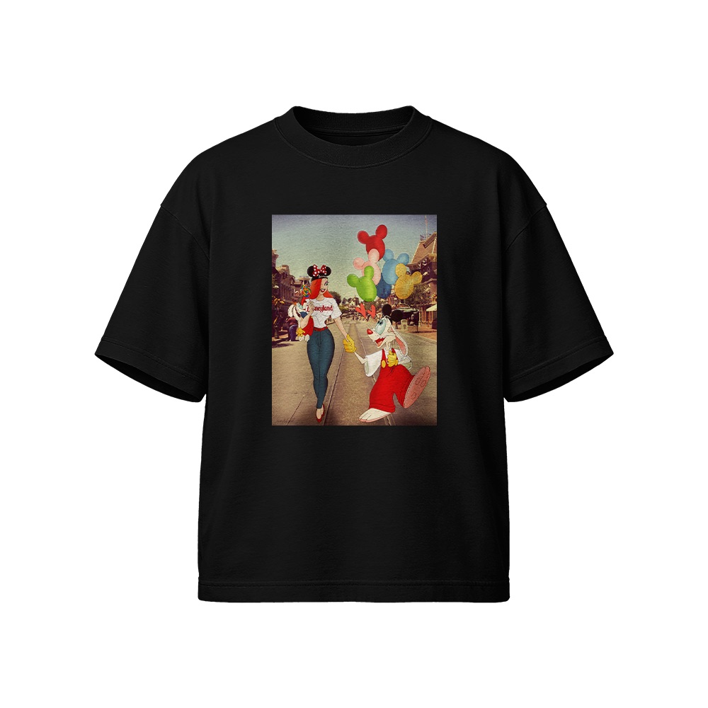 Jessica & Roger Rabbit T-Shirt – Vintage 90s Disneyland Toon Graphic Tee