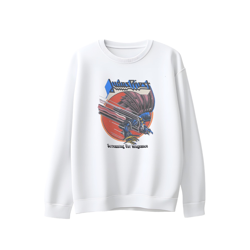Judas Priest T-Shirt – Vintage Screaming for Vengeance Heavy Metal Album Graphic Tee