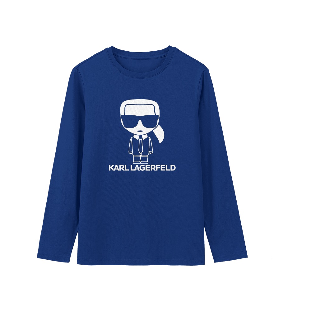 Karl Lagerfeld T-Shirt – Vintage Ikonik Cartoon Silhouette Fashion Graphic Tee