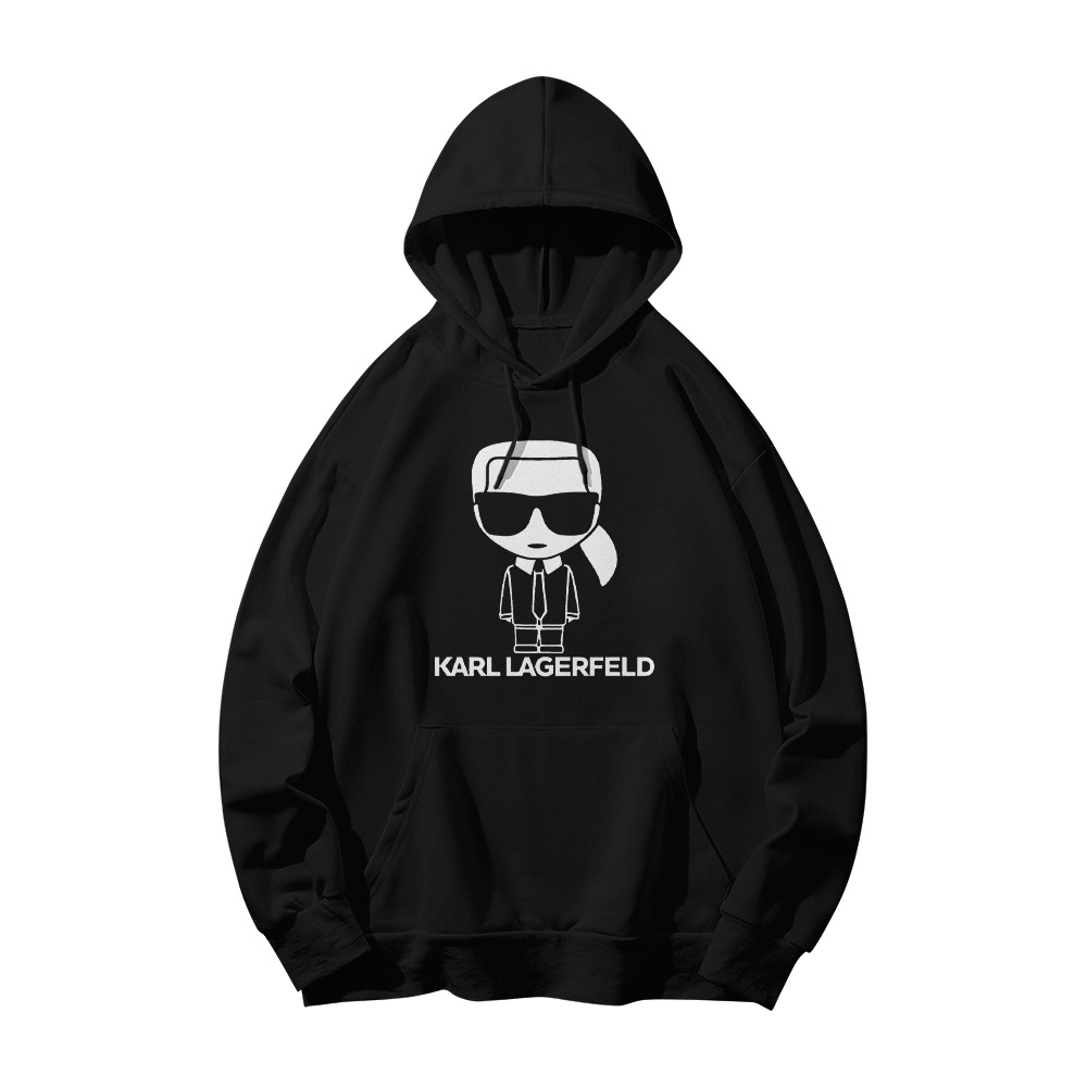 Karl Lagerfeld T-Shirt – Vintage Ikonik Cartoon Silhouette Fashion Graphic Tee
