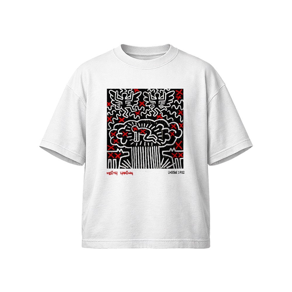 Keith Haring T-Shirt – Vintage Untitled 1982 Apocalypse Pop Art Graphic Tee