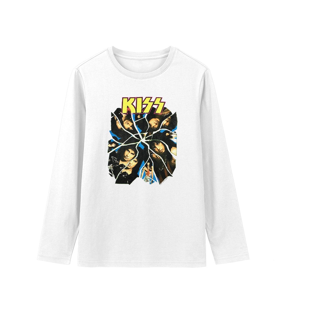 KISS T-Shirt – Vintage Crazy Nights Broken Glass Heavy Rock Graphic Tee