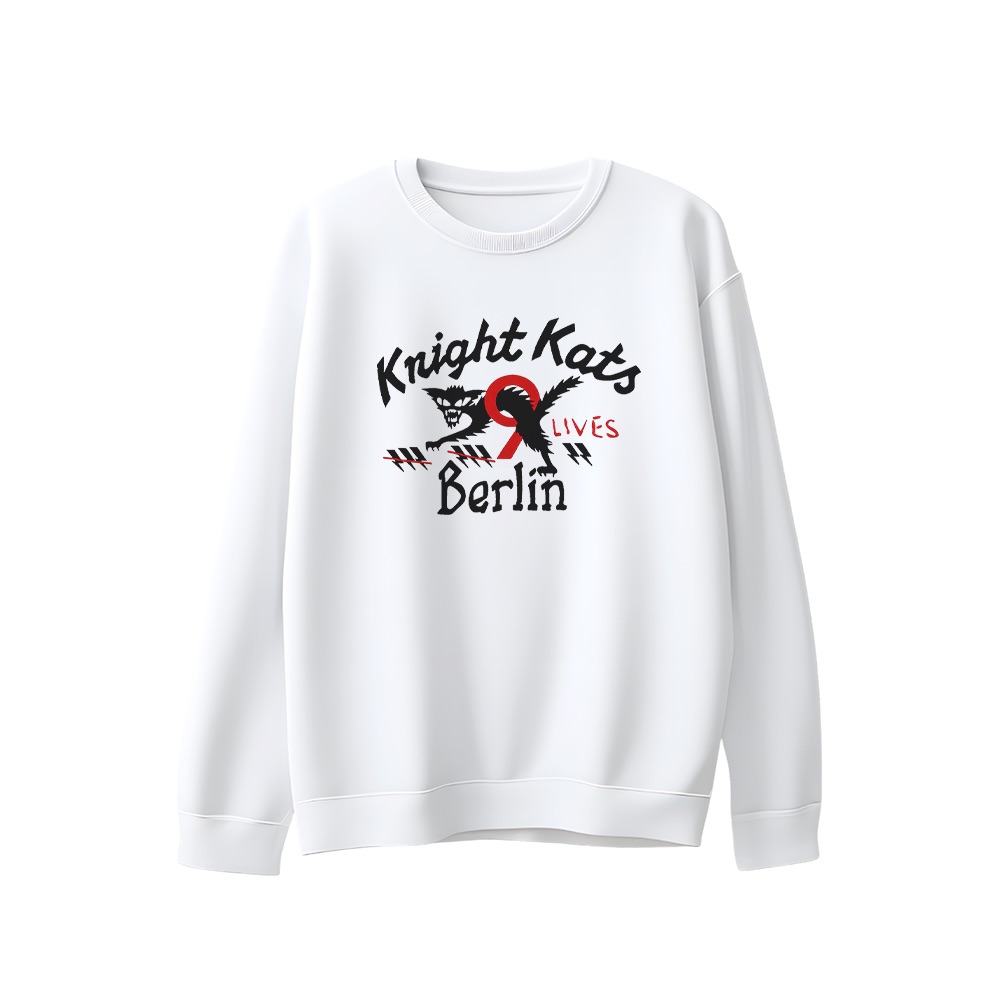 Knight Kats T-Shirt – Vintage Berlin 9 Lives Rockabilly Graphic Tee