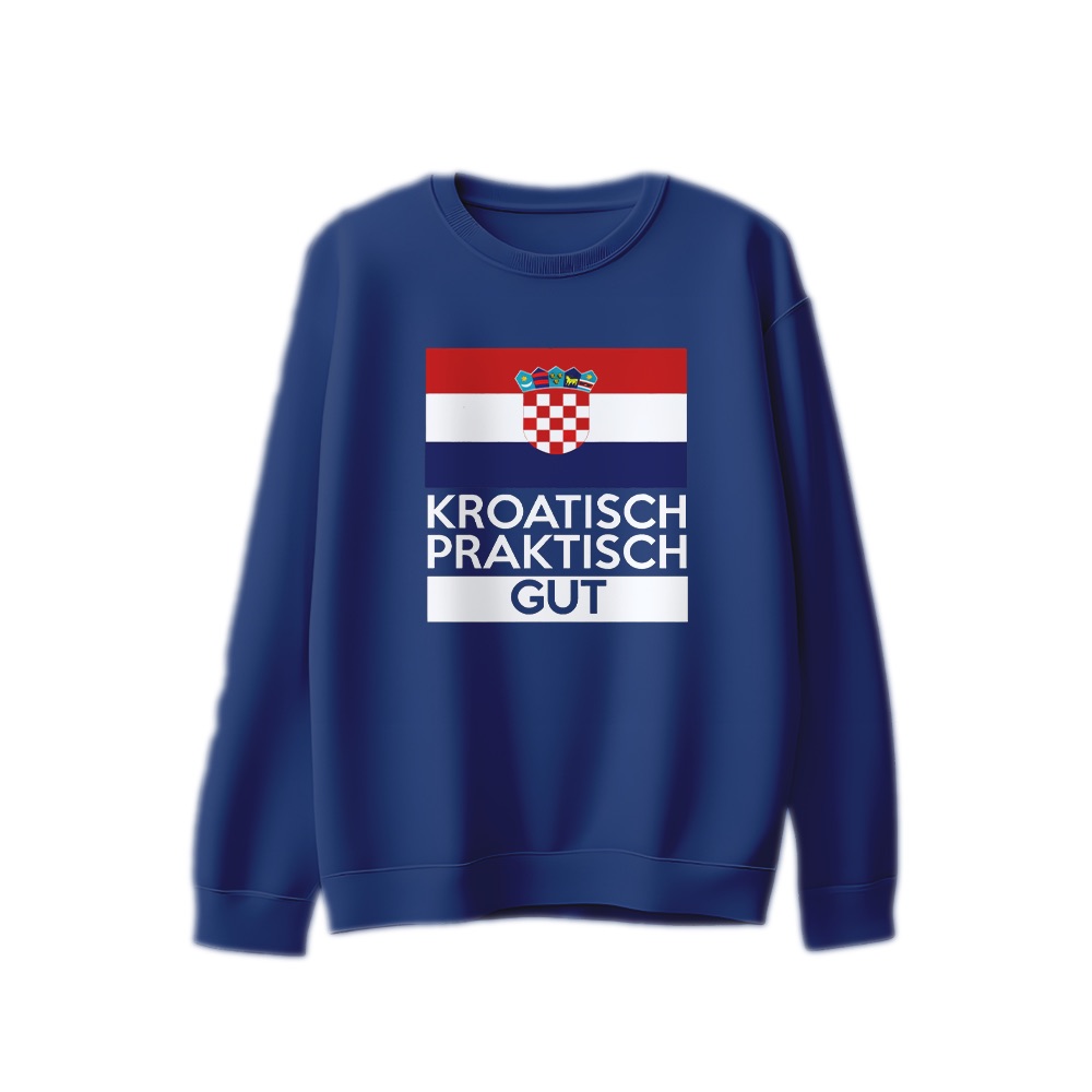 Croatia T-Shirt – Vintage Kroatisch Praktisch Gut Flag Parody Graphic Tee