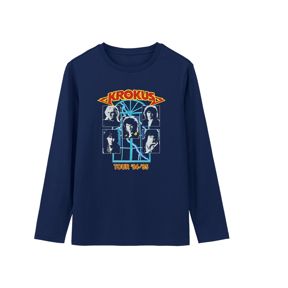 Krokus T-Shirt – Vintage Tour '84-'85 Blitz Hard Rock Graphic Tee