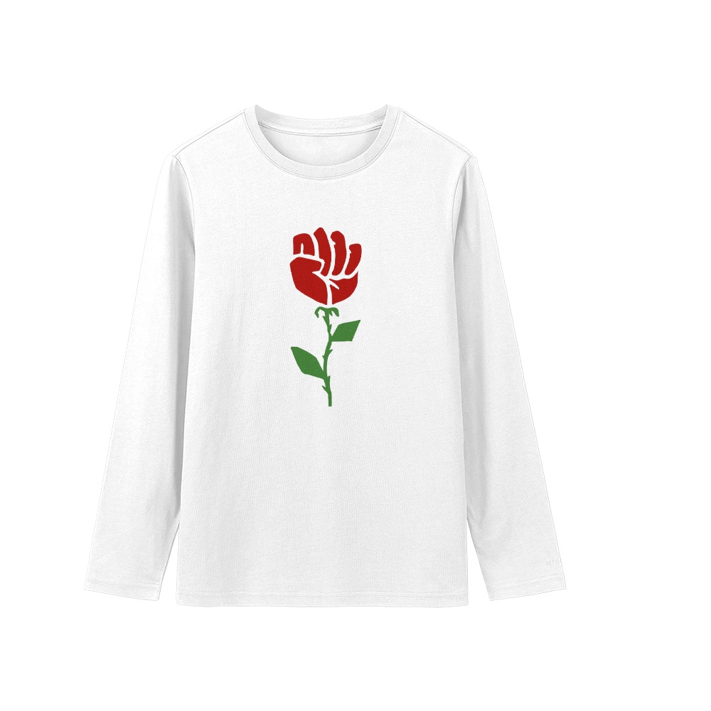 Socialist Rose T-Shirt – Vintage Democratic Socialism Fist Emblem Graphic Tee