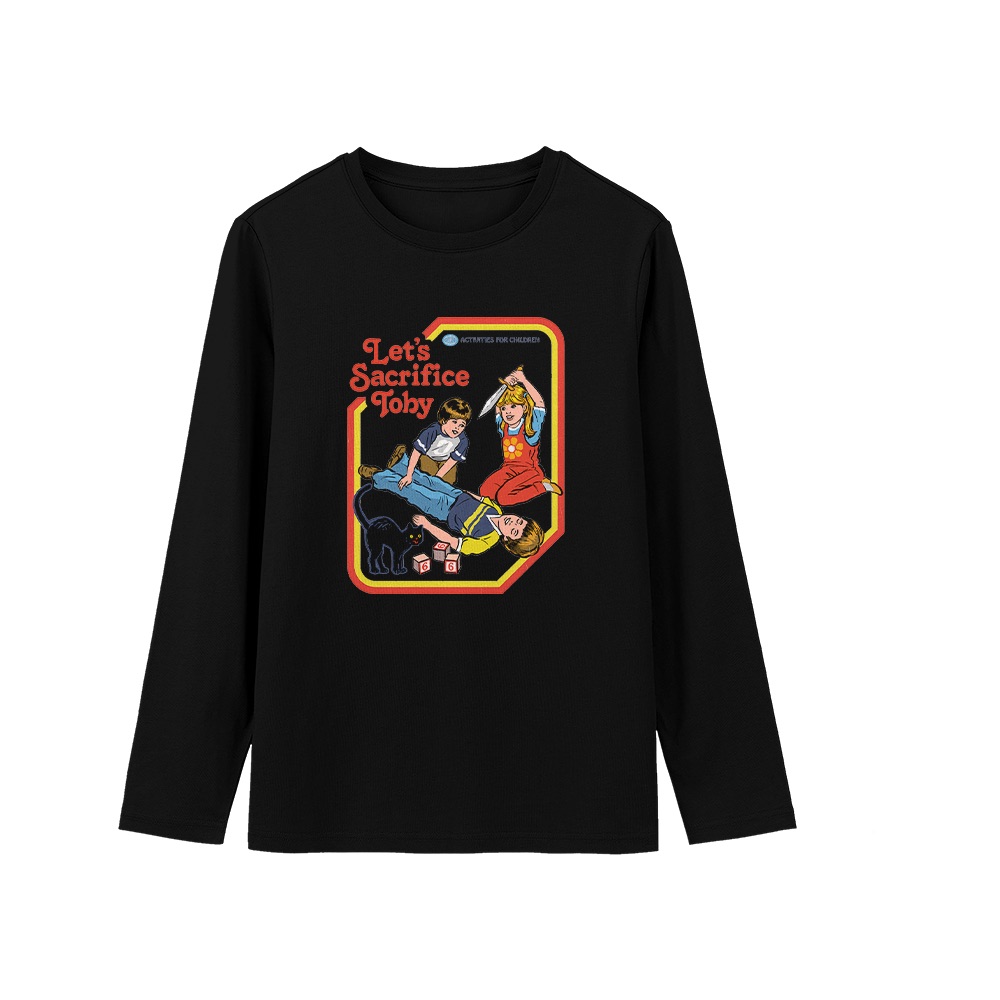 Steven Rhodes T-Shirt – Vintage Let's Sacrifice Toby Dark Humor Graphic Tee