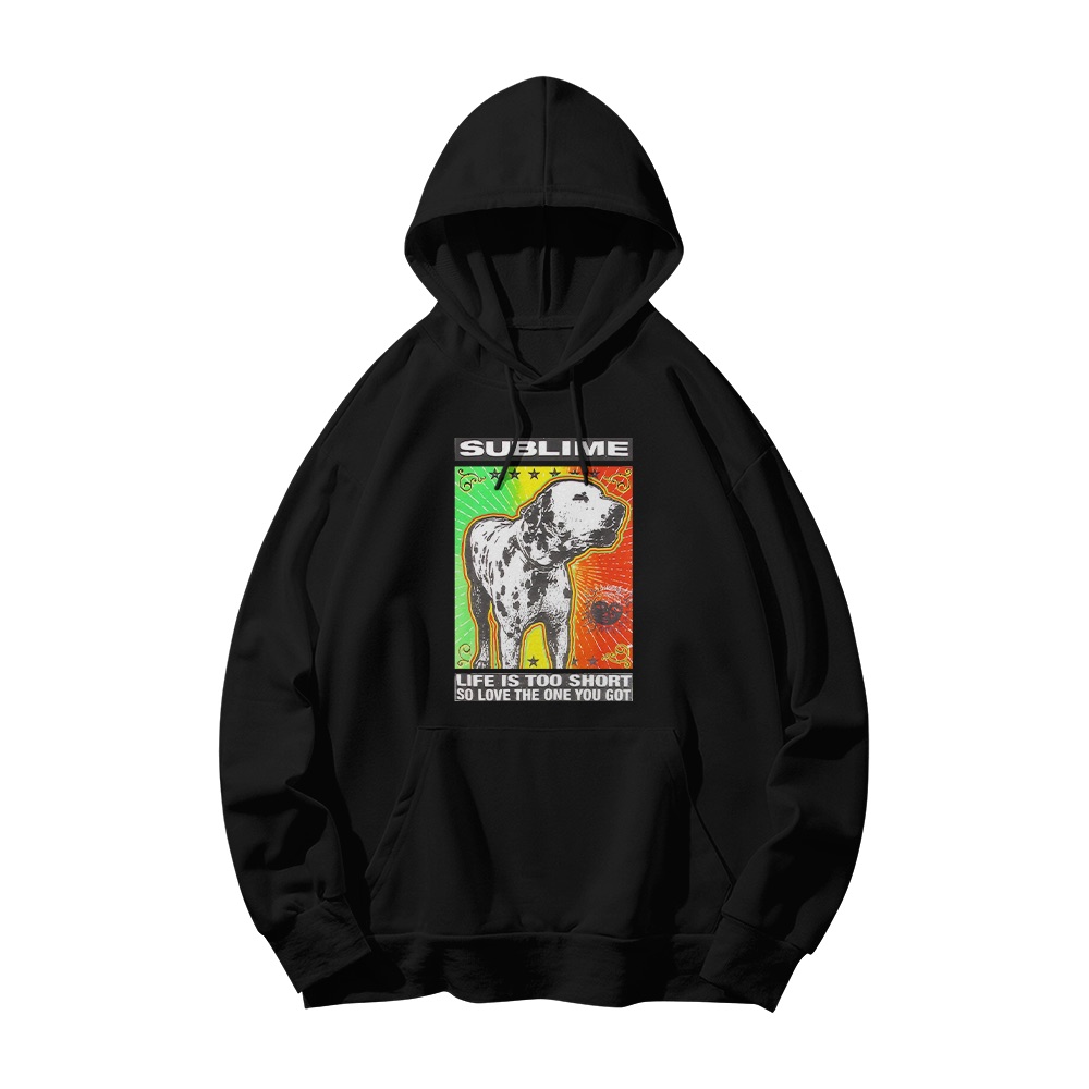 Sublime T-Shirt – Vintage Lou Dog Life Is Too Short Ska Punk Graphic Tee