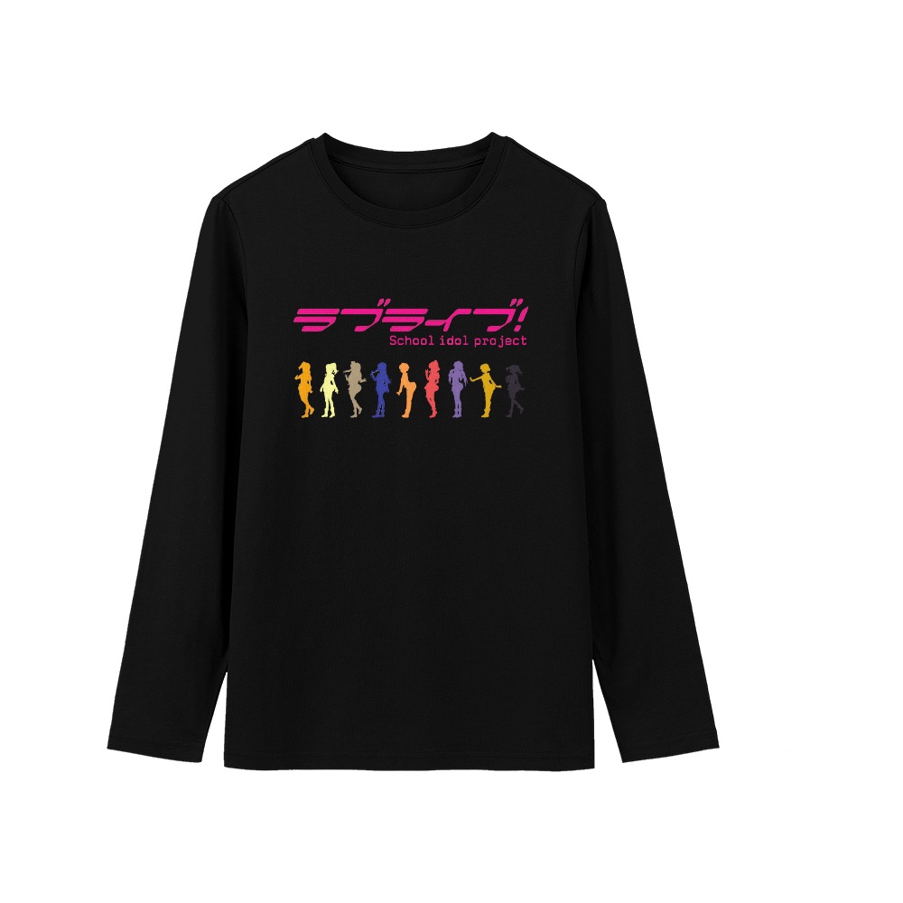 Love Live T-Shirt – Vintage School Idol Project Anime Character Silhouette Graphic Tee